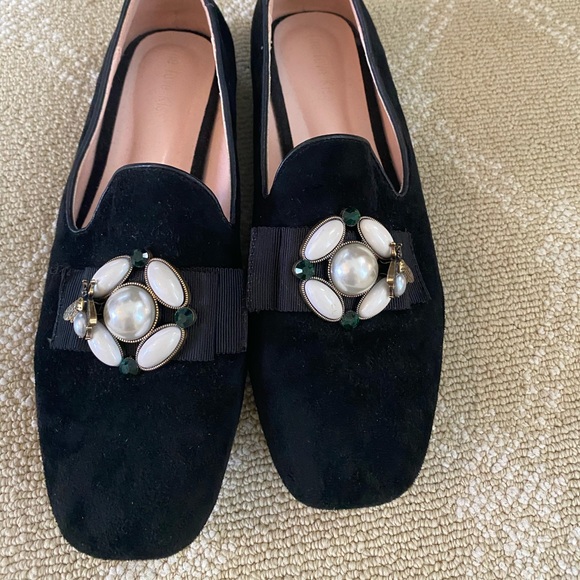 EMBELLISHED BLACK LOAFERS SIZE 39 - Picture 4 of 7